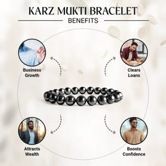 Karz Mukti Bracelet Original With Silver Hematite